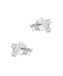 Lovely Flower Silver Stud Earring STS-6452